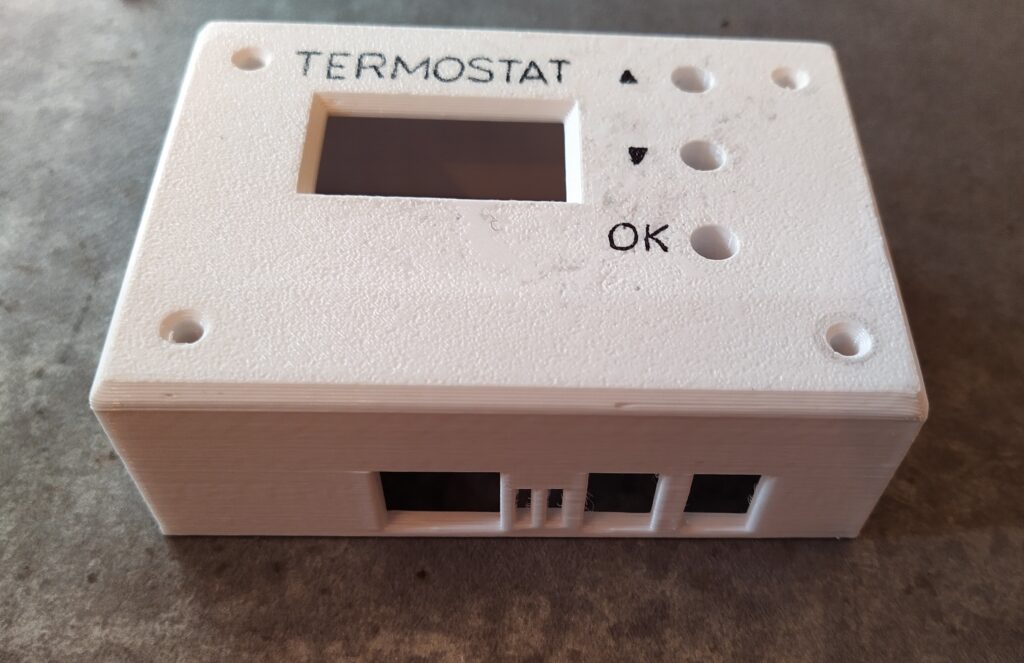 Horní díl krabičky, vytištěný.