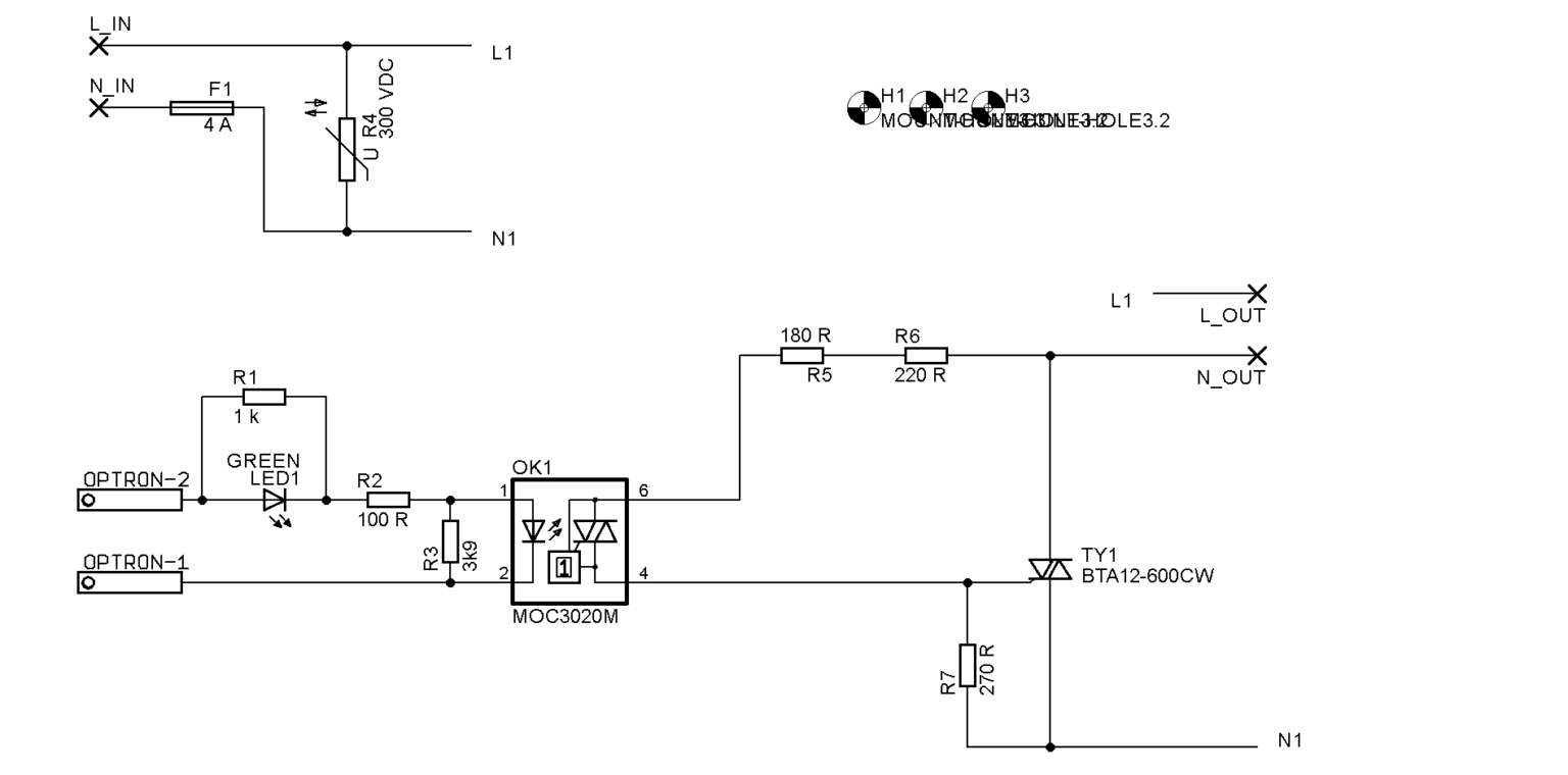 Schéma elektroniky přímotopu.